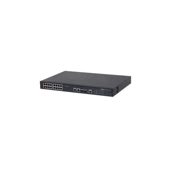 Dahua PFS4218-16ET-240-V3 16x 10/100(HighPoE(1,2)/PoE/PoE+ 240W)+2x gigabit/ SFP combo uplink menedzselhető PoE switch - 2