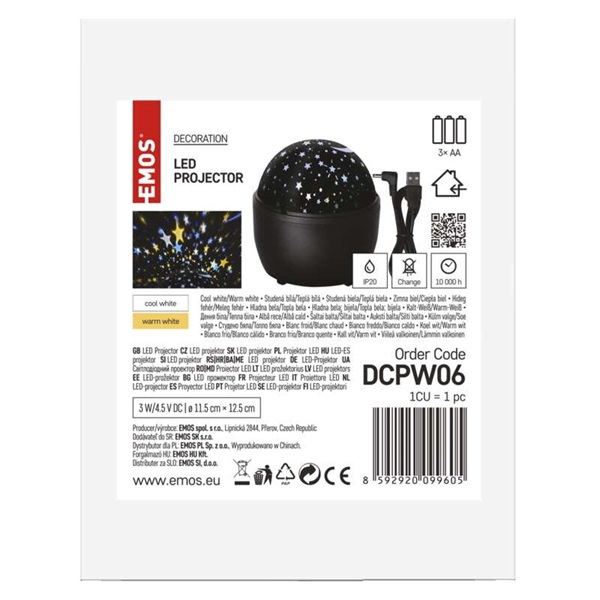 Emos DCPW06 beltéri hidegmeleg fehér csillagok DCPW06 Office Depot